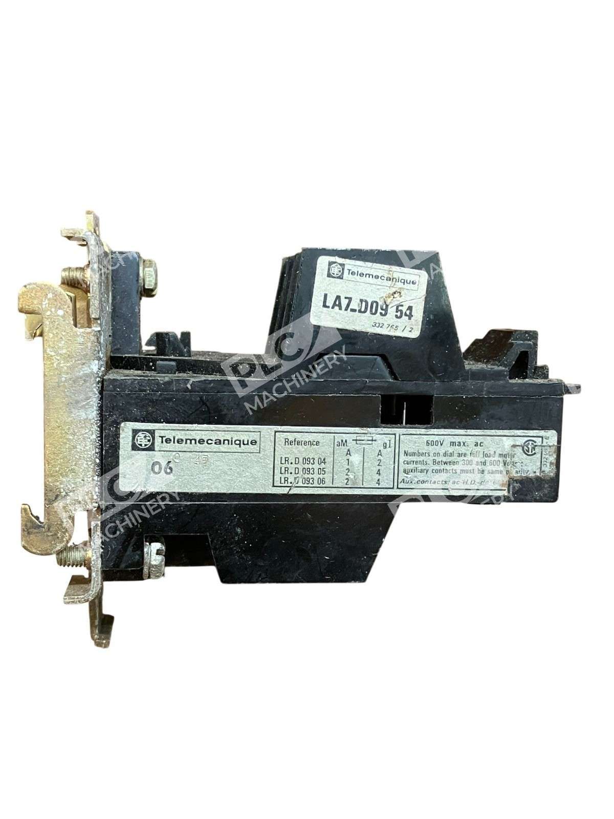 Telemecanique LA7-D09 54 Relay Base Mount for LR1-D09 Overload Relays - Image 3