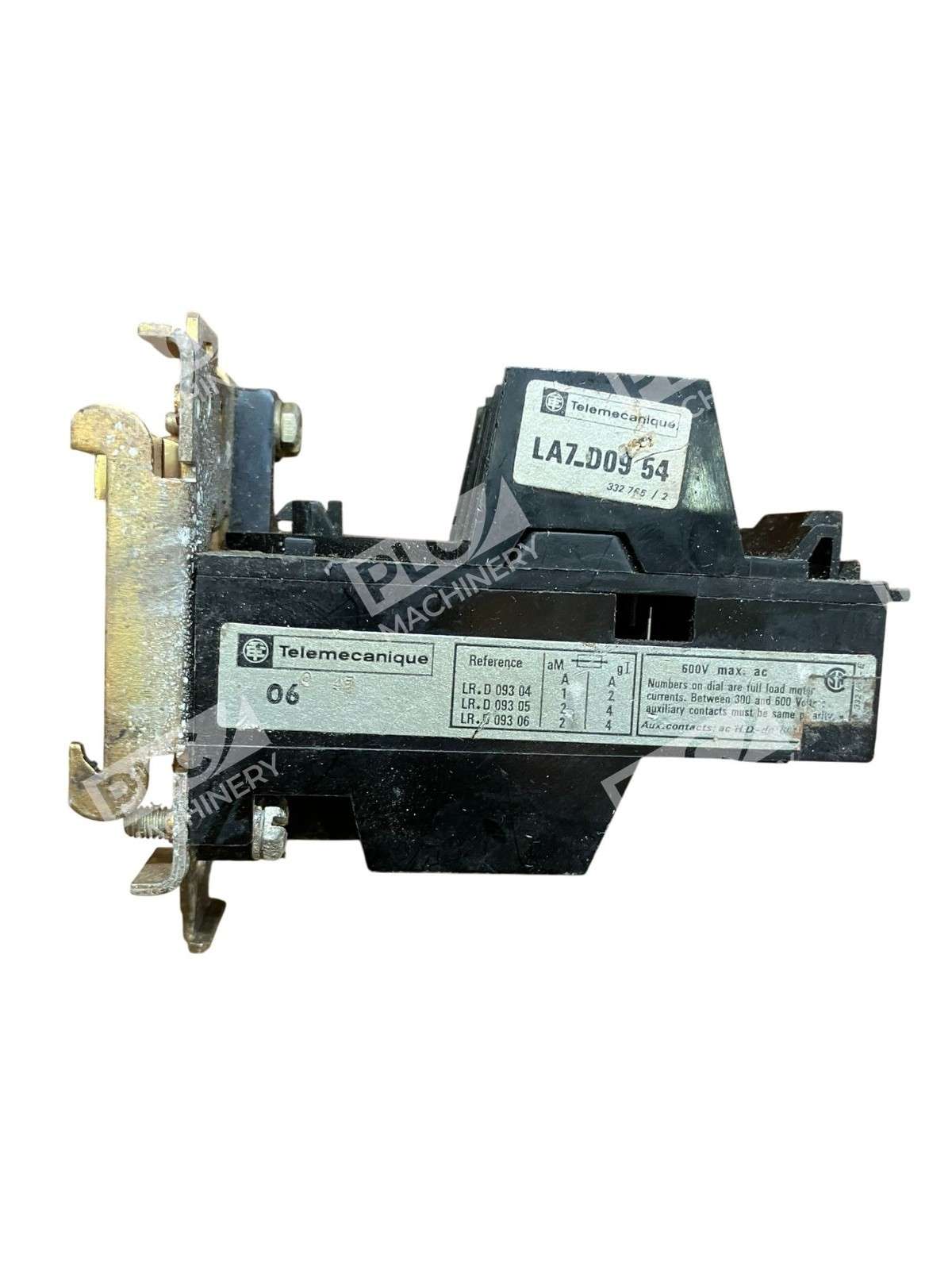 Telemecanique LA7-D09 54 Relay Base Mount for LR1-D09 Overload Relays