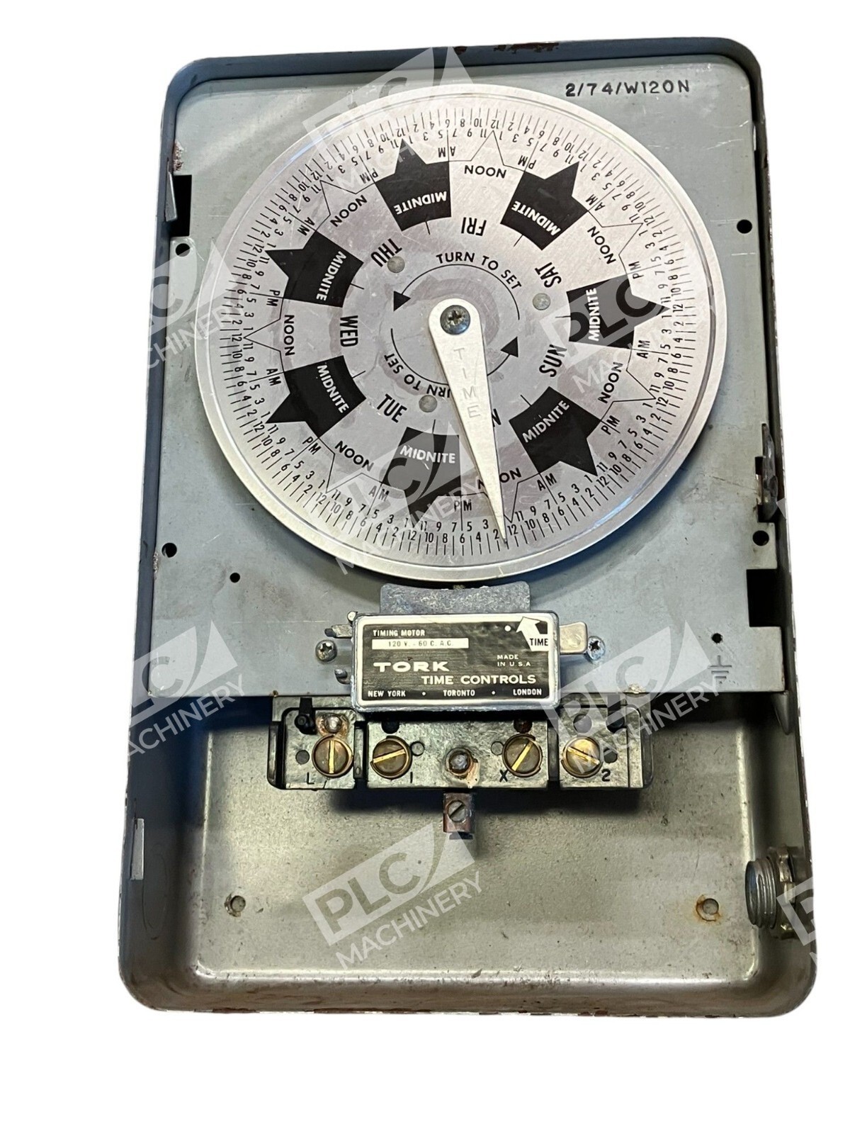 Tork Time Control 2/74/W120N Timing Motor 120V 60CAC Model W120 - Image 3