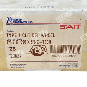 United Abrasives TM7X0090X58 Z Tech SAIT Type1 Cut Off Wheel 23827 Box of 25 226855877876