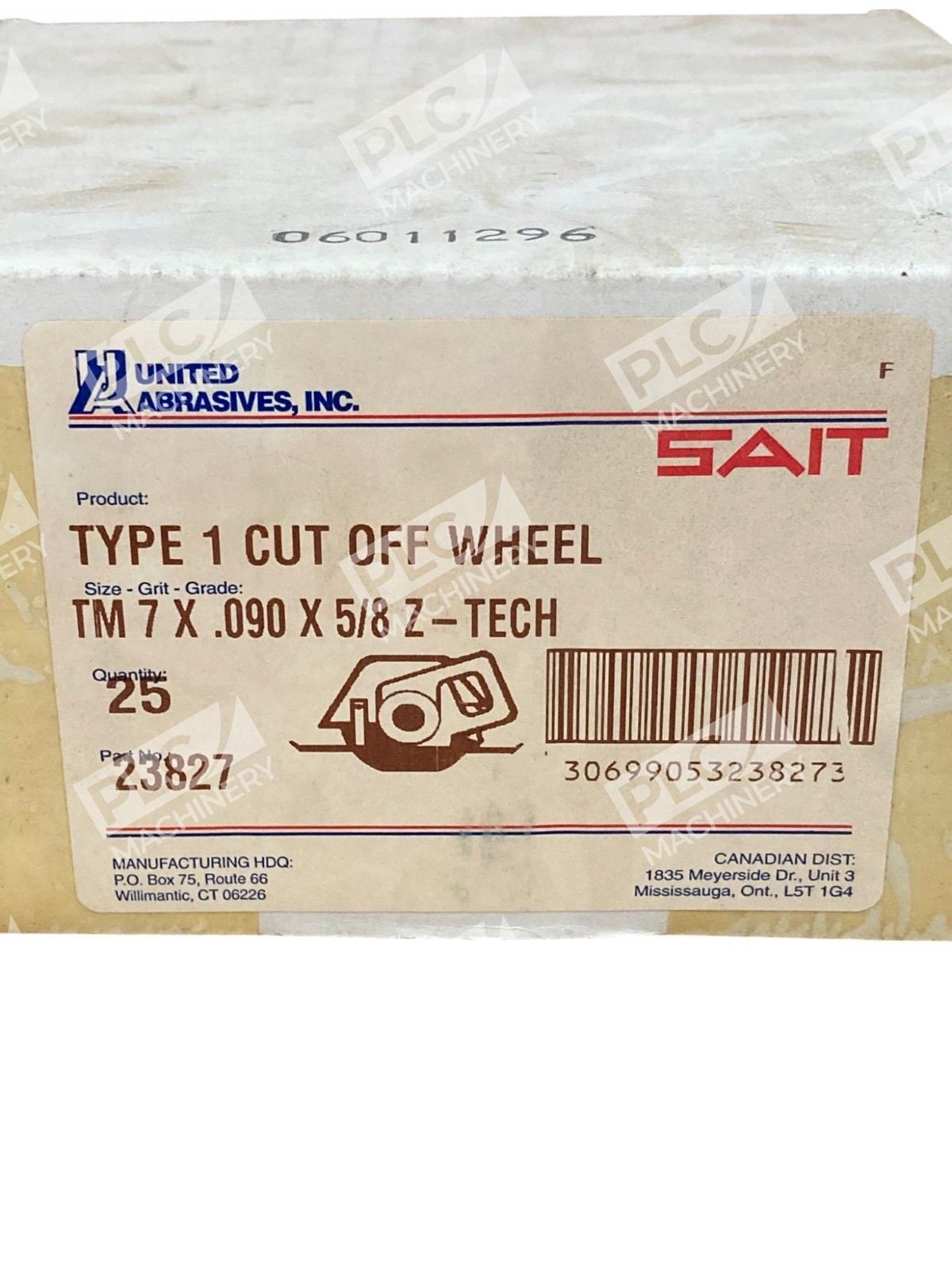 United Abrasives TM7X0.090X5/8 Z-Tech SAIT Type1 Cut Off Wheel 23827 (Box of 25) - Image 3