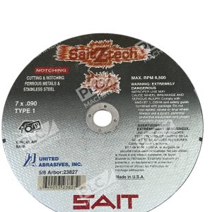 United Abrasives TM7X0090X58 Z Tech SAIT Type1 Cut Off Wheel 23827 Box of 25 226855877876