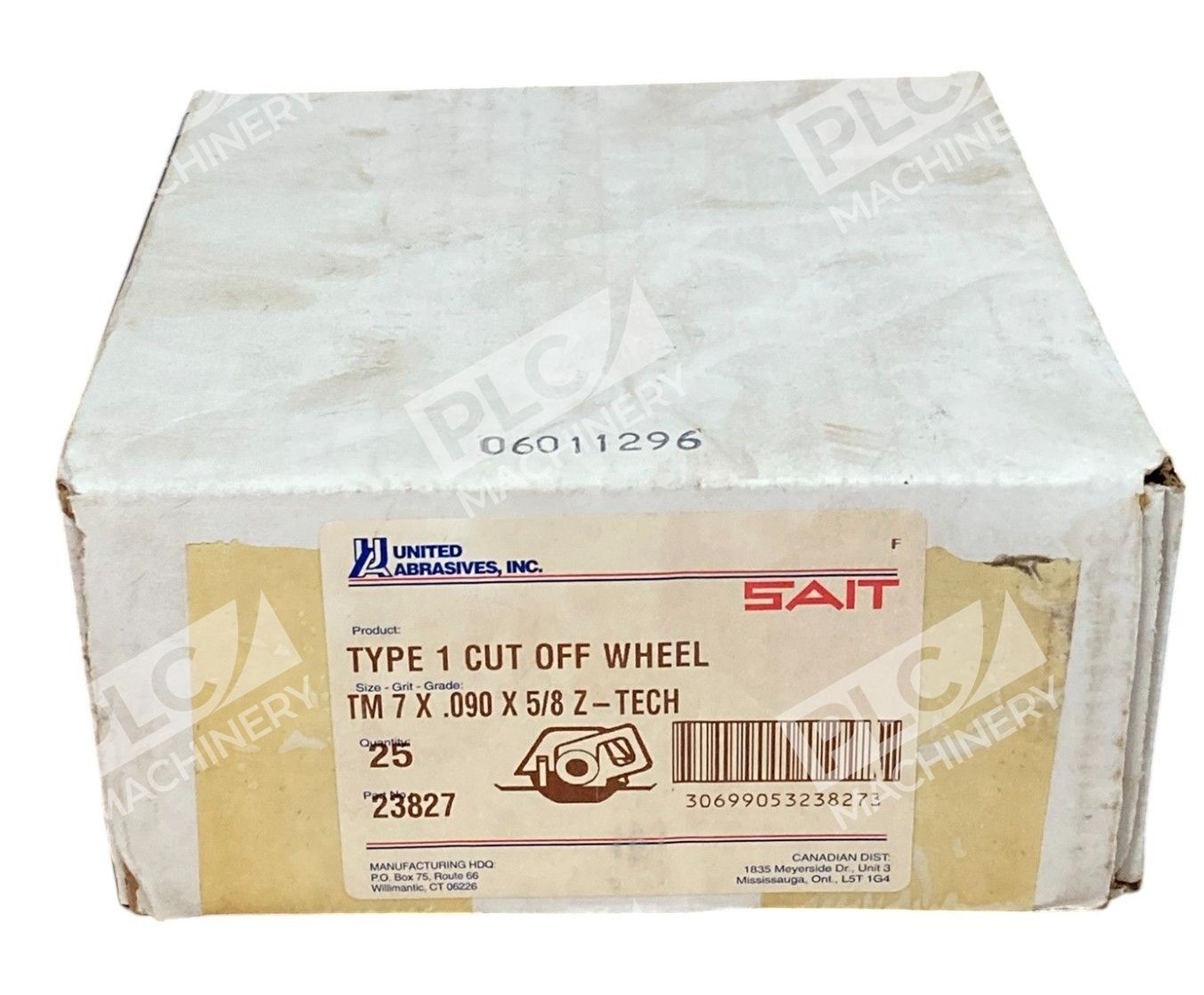 United Abrasives TM7X0.090X5/8 Z-Tech SAIT Type1 Cut Off Wheel 23827 (Box of 25)