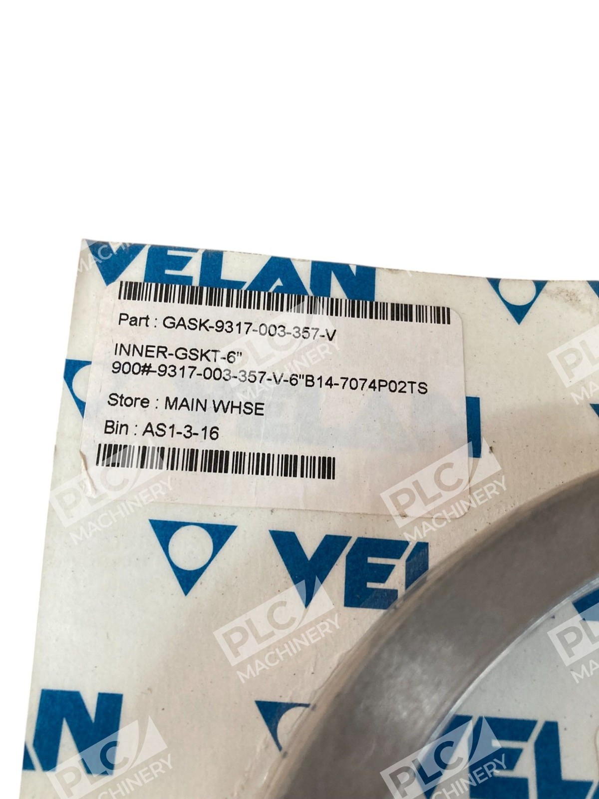 Velan 900 B14-7074P02TS 6" Inner Gasket 9317-003-357-V - Image 4