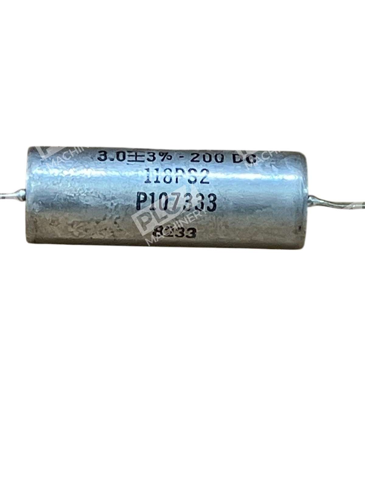 Vintage Sprague 118PS2 Metallized Paper Capacitor 200DC 3.0 µF - Image 4