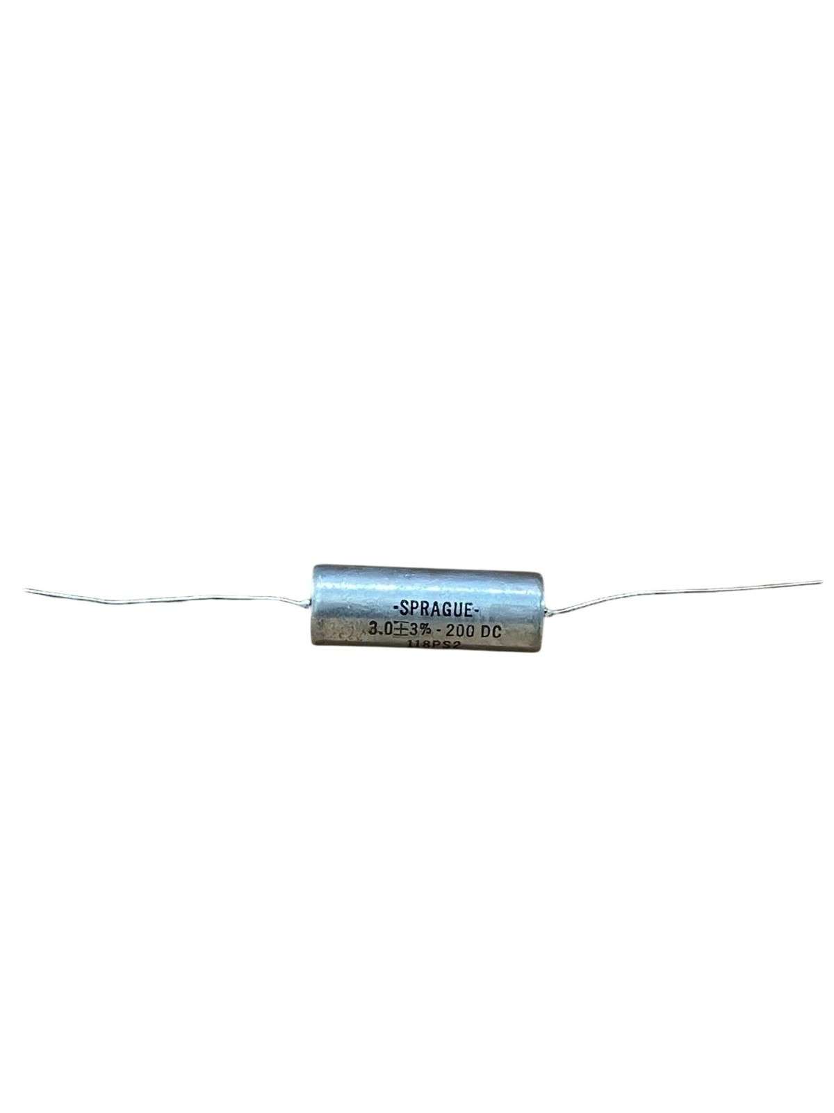 Vintage Sprague 118PS2 Metallized Paper Capacitor 200DC 3.0 µF