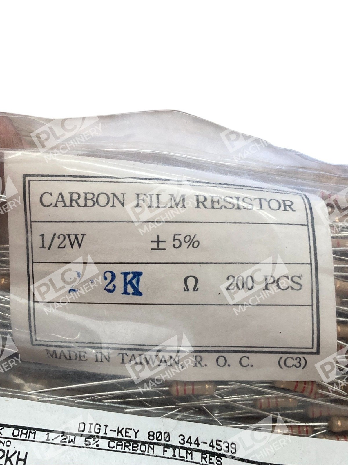 Yageo CFR-50JB-2K2 2.2k Ohm 1/2W Carbon Film Resistors ±5% Pack of 200 - Image 5