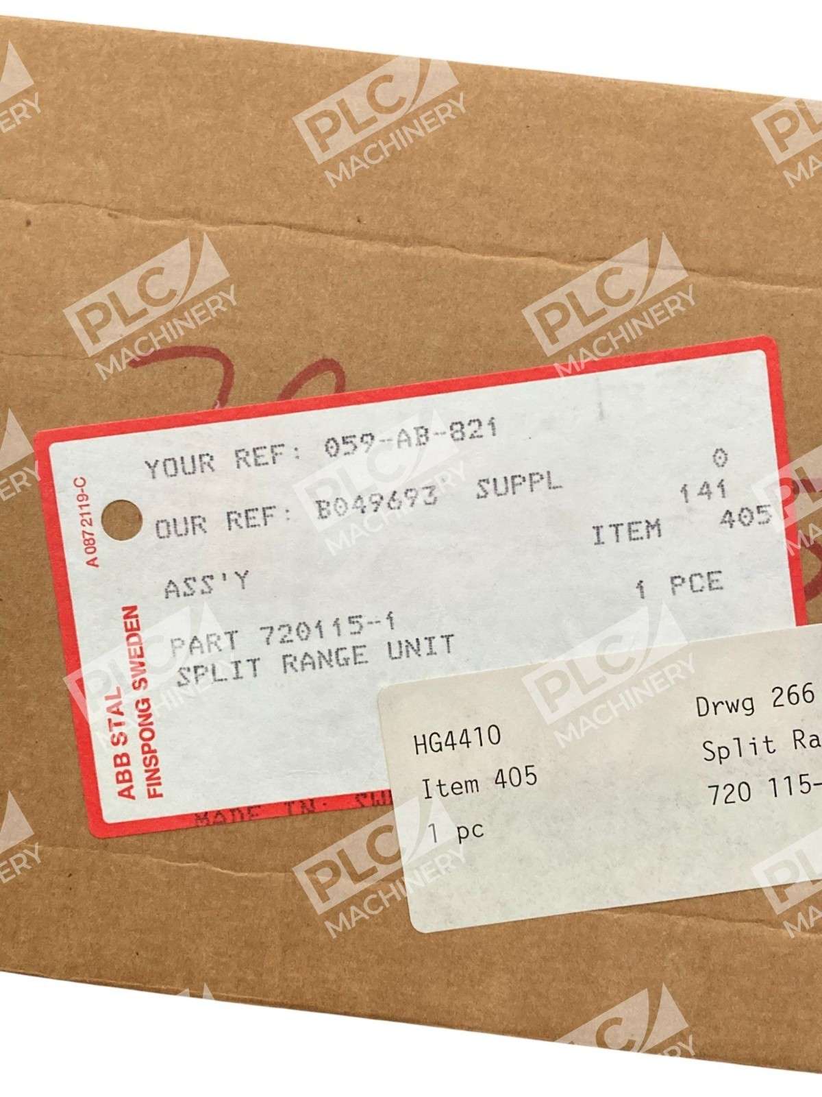 ABB Stal HG4410 Split Range Unit Module 720115-1 - Image 3