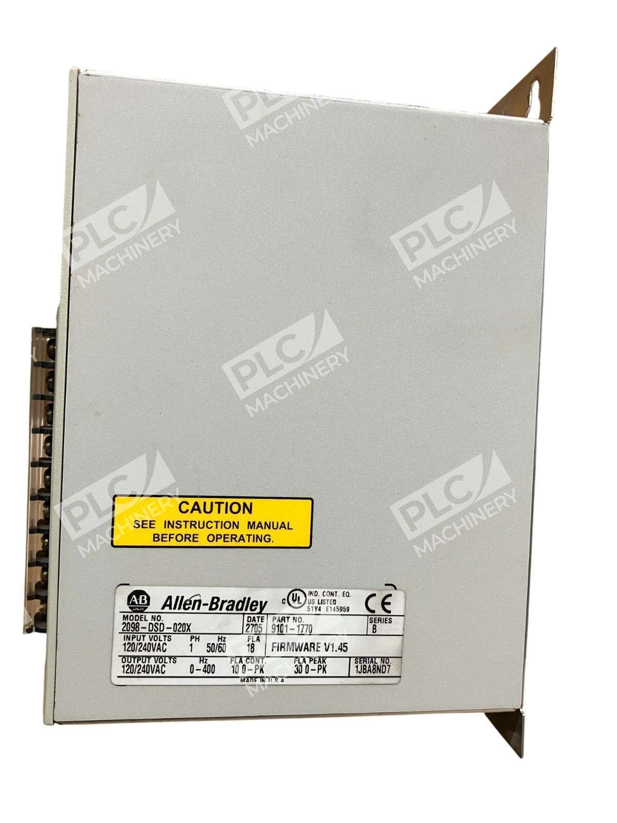 Allen-Bradley 2098-DSD-020X Ultra 3000i Digital Servo Drive 100-240VAC 1-Phase - Image 3