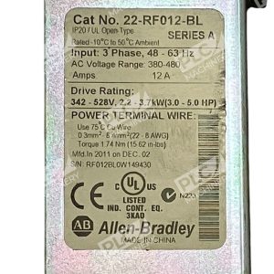 Allen Bradley 3 Phase Line Filter 22 RF012 BL A 226611675187