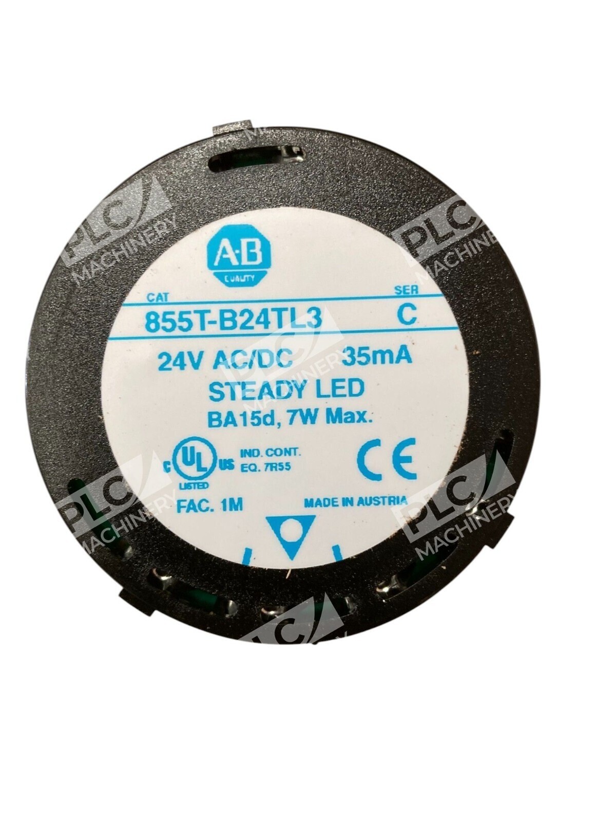 Allen Bradley AB 24VAC/DC 35mA Green Steady LED Stack Light 855T-B24TL3 /C - Image 3
