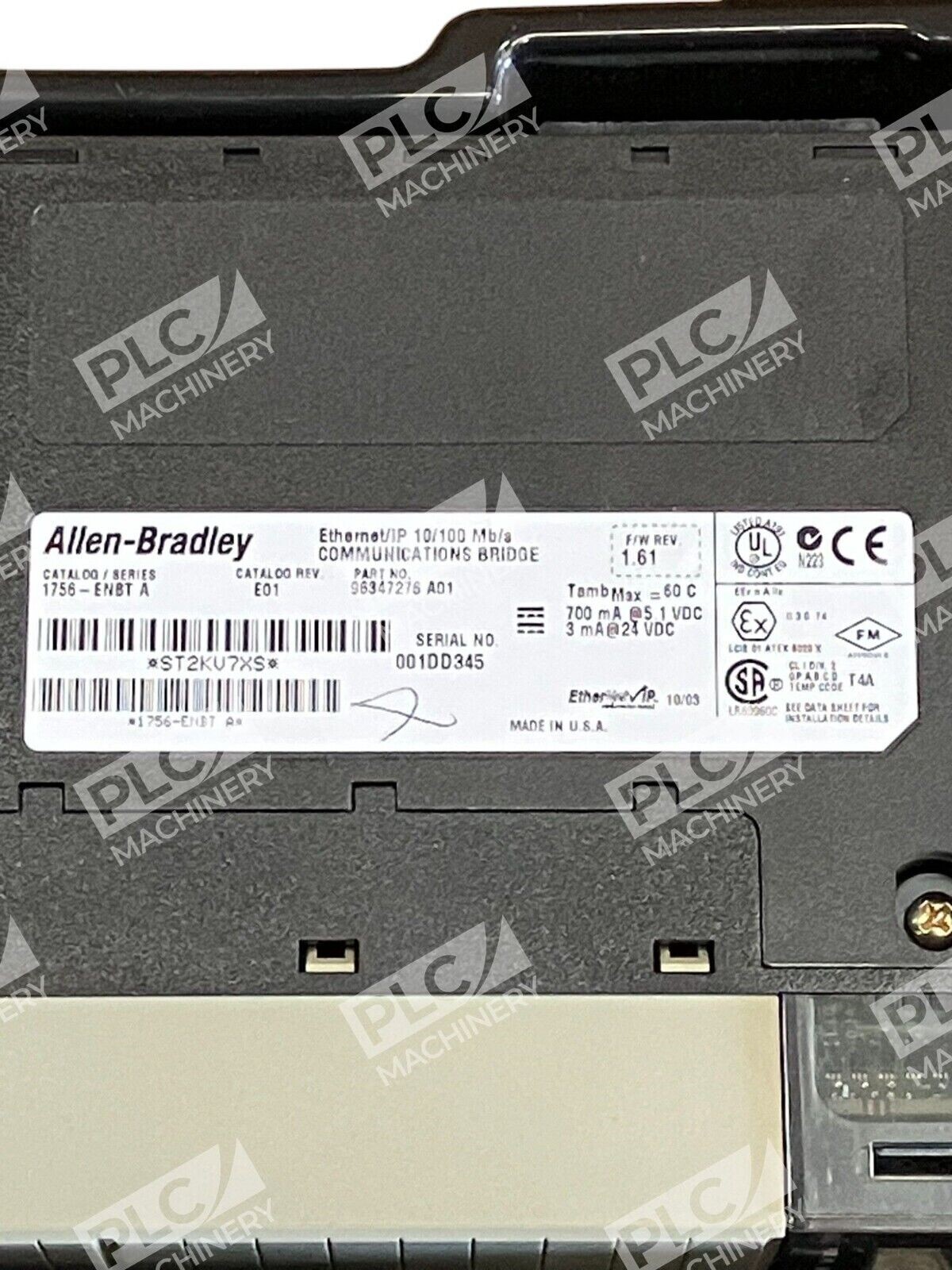 Allen Bradley Ethernet/IP 10/100 Mb/a Communications Bridge 1756-ENBT /A - Image 3