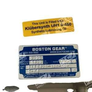 Boston Gear BKF842B 18K B5 S M4 In line Helical Speed Reducer 1750 RPM 35LBS 297791489667