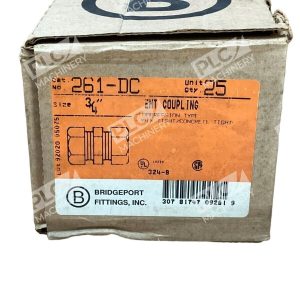 Bridgeport 261 DC EMT Coupling 34 Box of 25