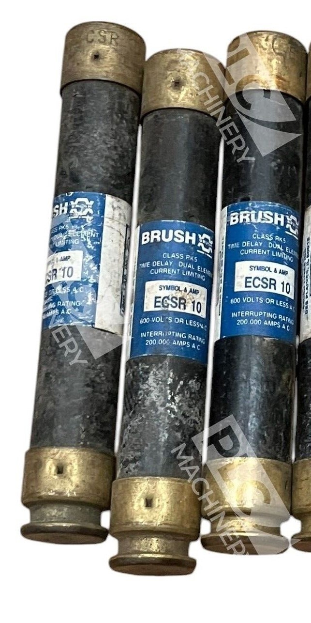 Brush 10A 600V Fuse ECSR10 (lot of 3)