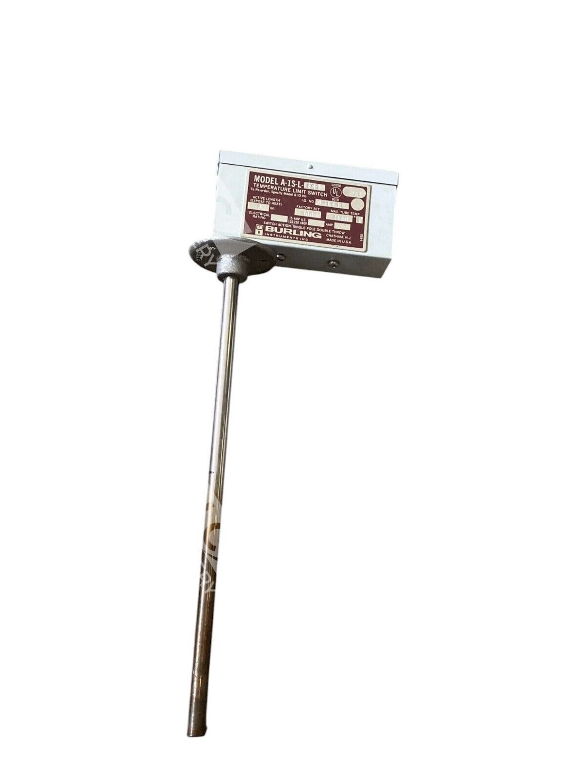 Burling Instruments Temperature Limit Switch A-1S-L-169