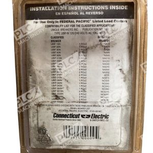 Connecticut Electric UBI 30A Type F Single Pole Circuit Breaker UBIF 30N 226666502227