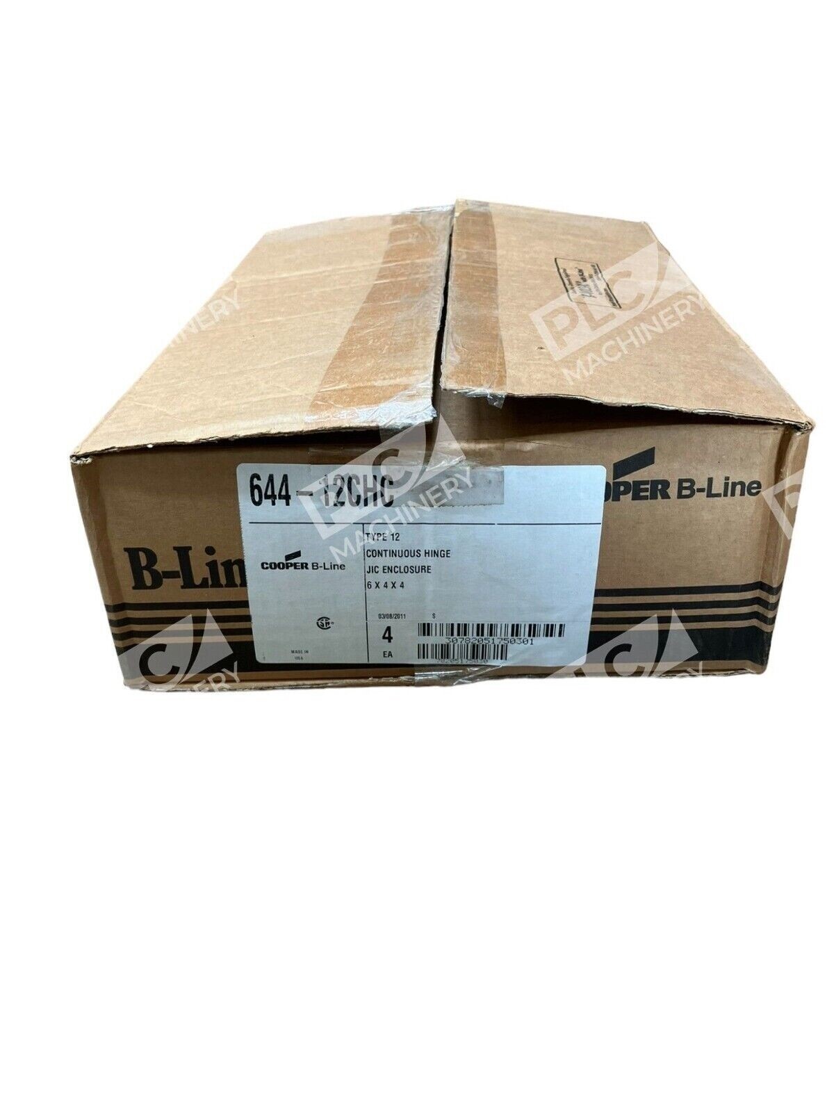 Cooper B-Line 644-12CHC Type 12 Continuous Hinge JIC Enclosure 6x4x4