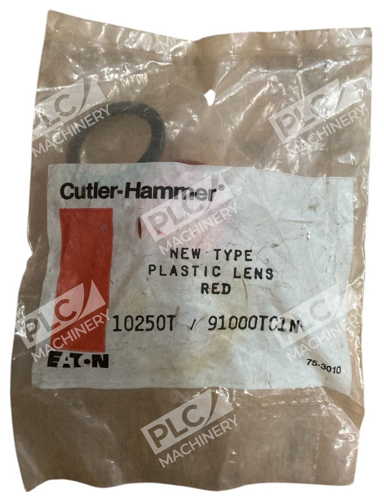 Cutler Hammer Eaton New Type Plastic Red Lens 10250T / 91000TC1N