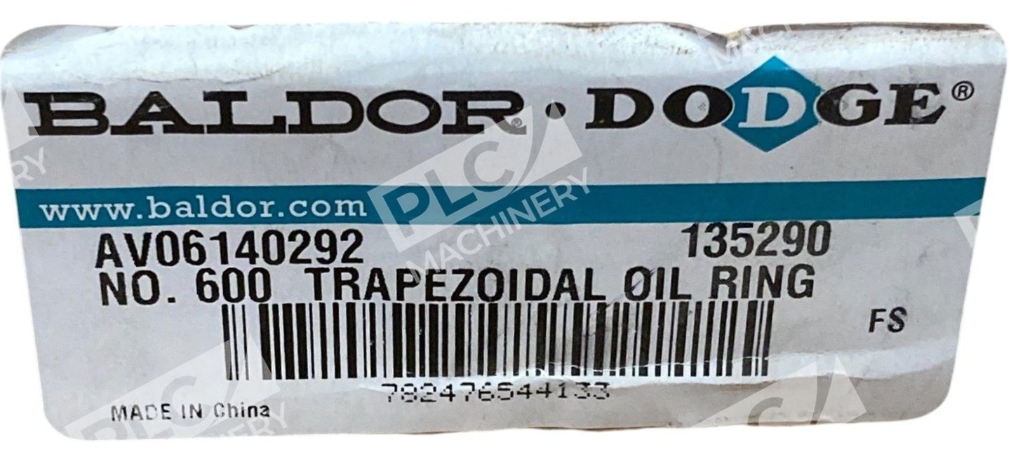 Dodge Baldor AV06140292 No 600 Trapezoidal Oil Ring 135290 - Image 3