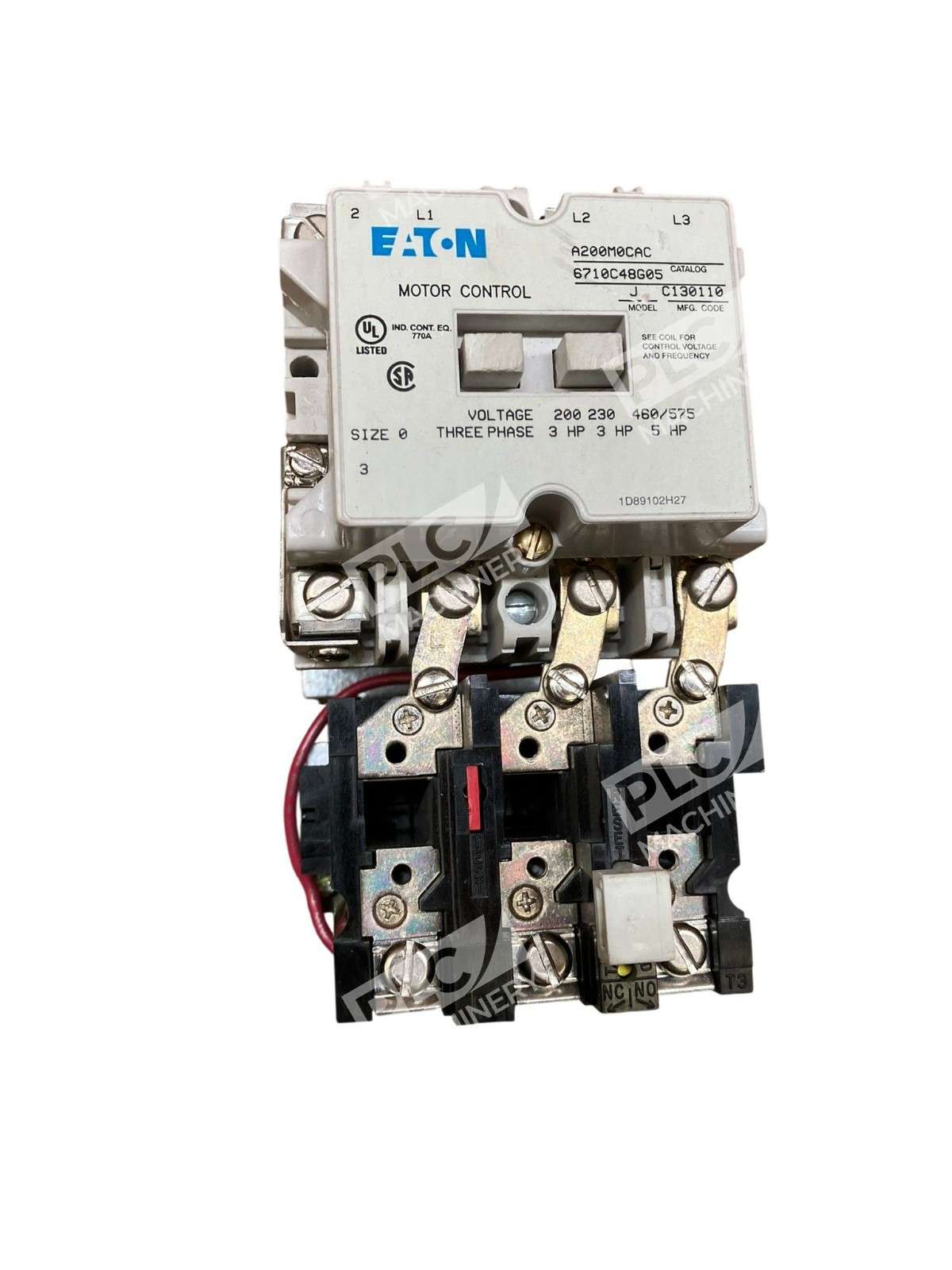 Eaton BA13A Thermal Overload Relay Control Circuit B600 120/60Hz A200M0CAC