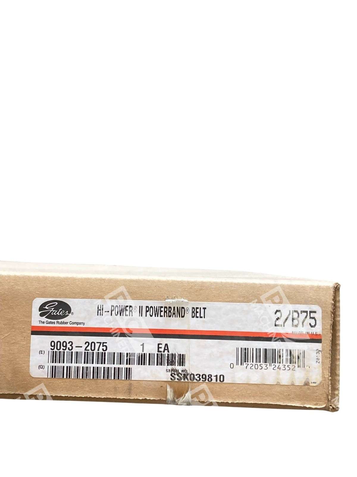 Gates 2/B75 Hi-Power II Powerband Heavy Duty V-Belt - Image 3