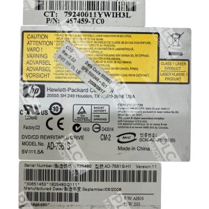 HP Hewlett Packard 457459 TC0 DVDCD Rewritable Drive AD 7561S 226967663077