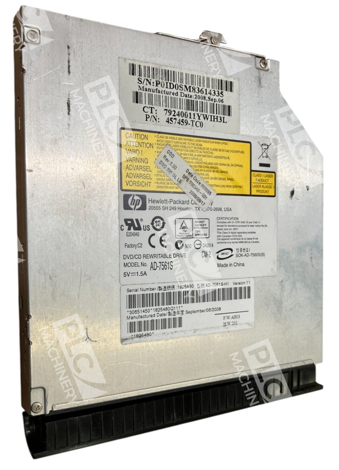 HP Hewlett Packard 457459-TC0 DVD/CD Rewritable Drive AD-7561S