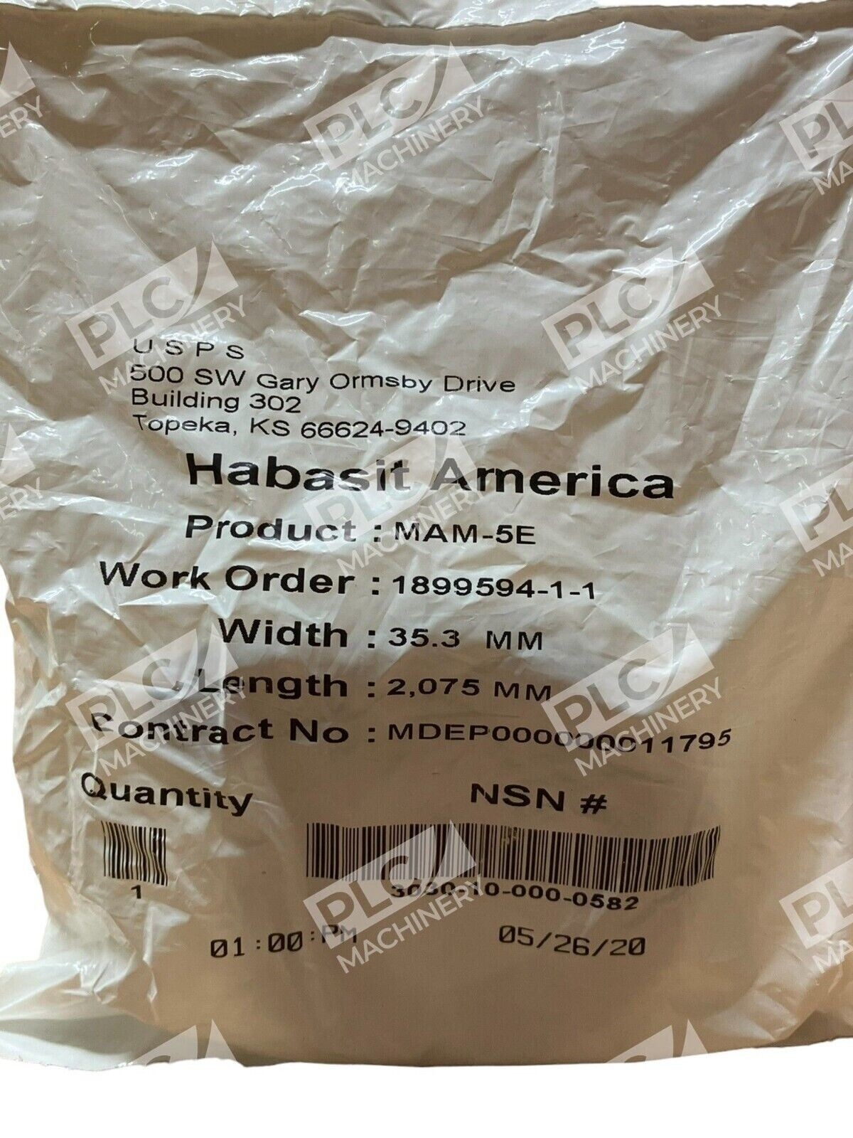 Habasit America MAM-5E 35.3mm X 2075mm Belt