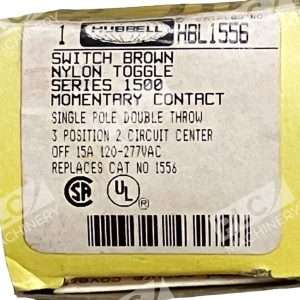 Hubbell HBL1556 Switch Brown Nylon Toggle Series 1500 (lot of 2)
