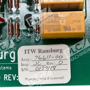 ITW Ransburg Rev O Electrostatic Systems PC Board 76611 00 226732164847