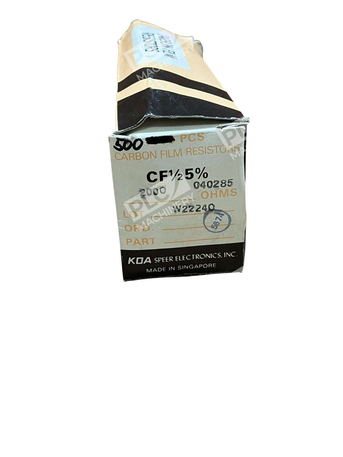 KOA Speer Electronics CF 1/2 Carbon Film Resistors 2K Ohms One Box of 500 - Image 6