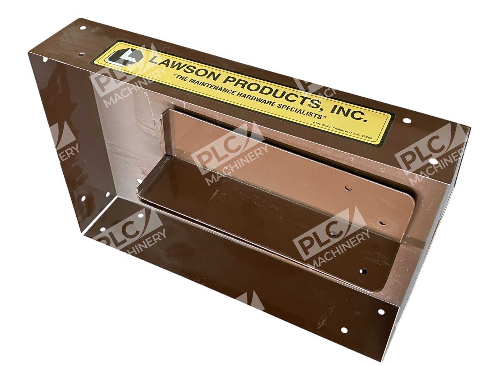 Lawson Products Brown Metal Box Cover Lid B-263 Rev 5/06 - Image 3