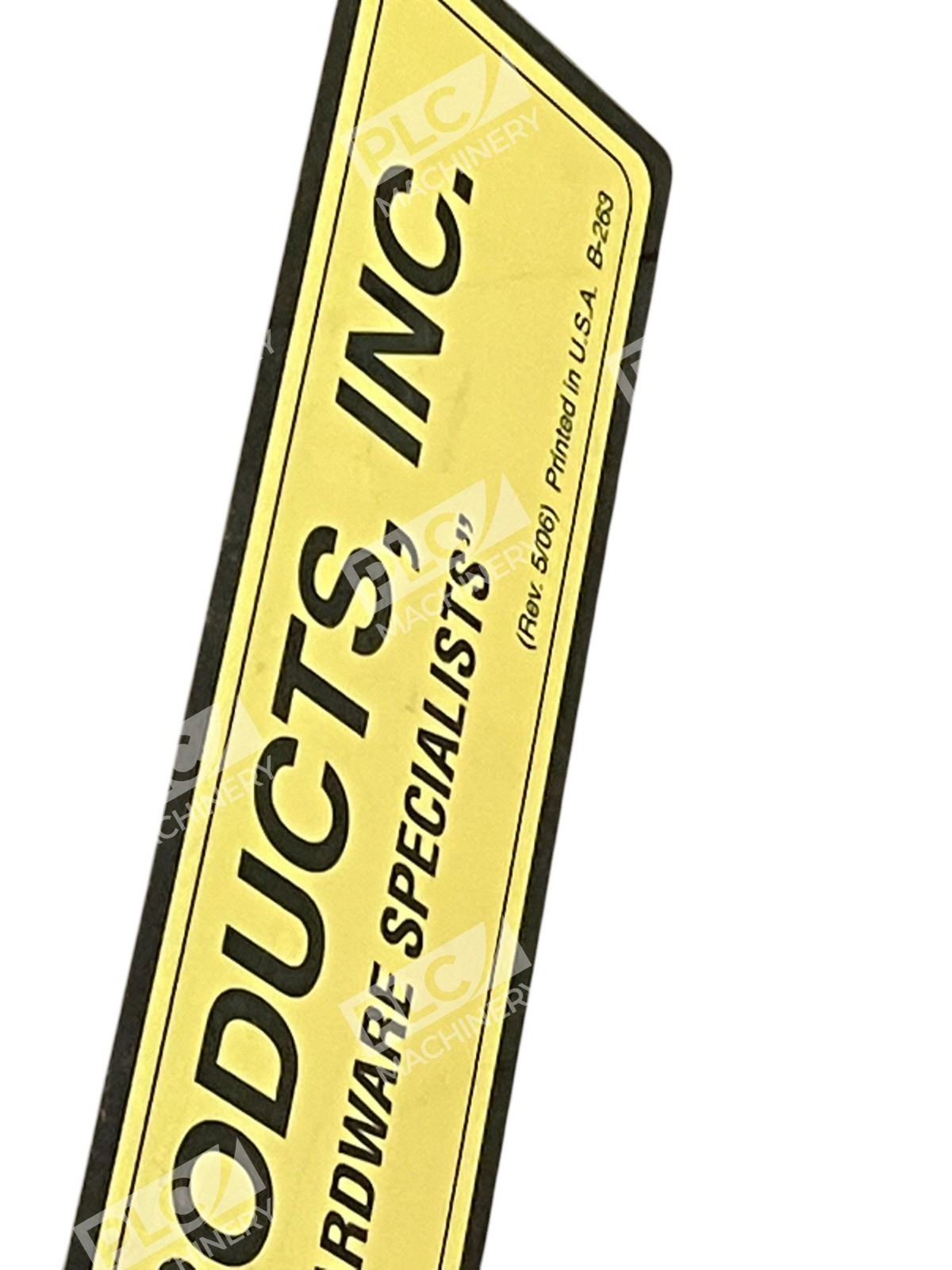 Lawson Products Brown Metal Box Cover Lid B-263 Rev 5/06 - Image 8