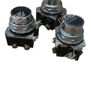 Lot of 3 Cutler-Hammer 10250T Black Momentary Push Button with Contact Block