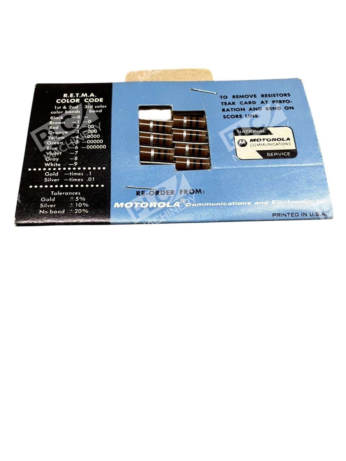 Motorola Resistor File 6-488022 10 Ohm ±10% Carbon Composition Resistor 1W - Image 4