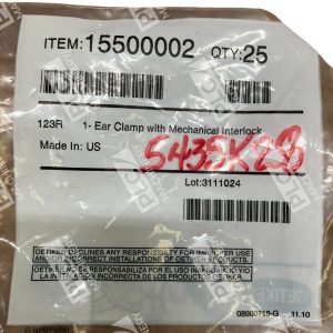 Oetikar 15500002 123 Ear Clamp With Mechanical Interlock 123R (Bag of 25)