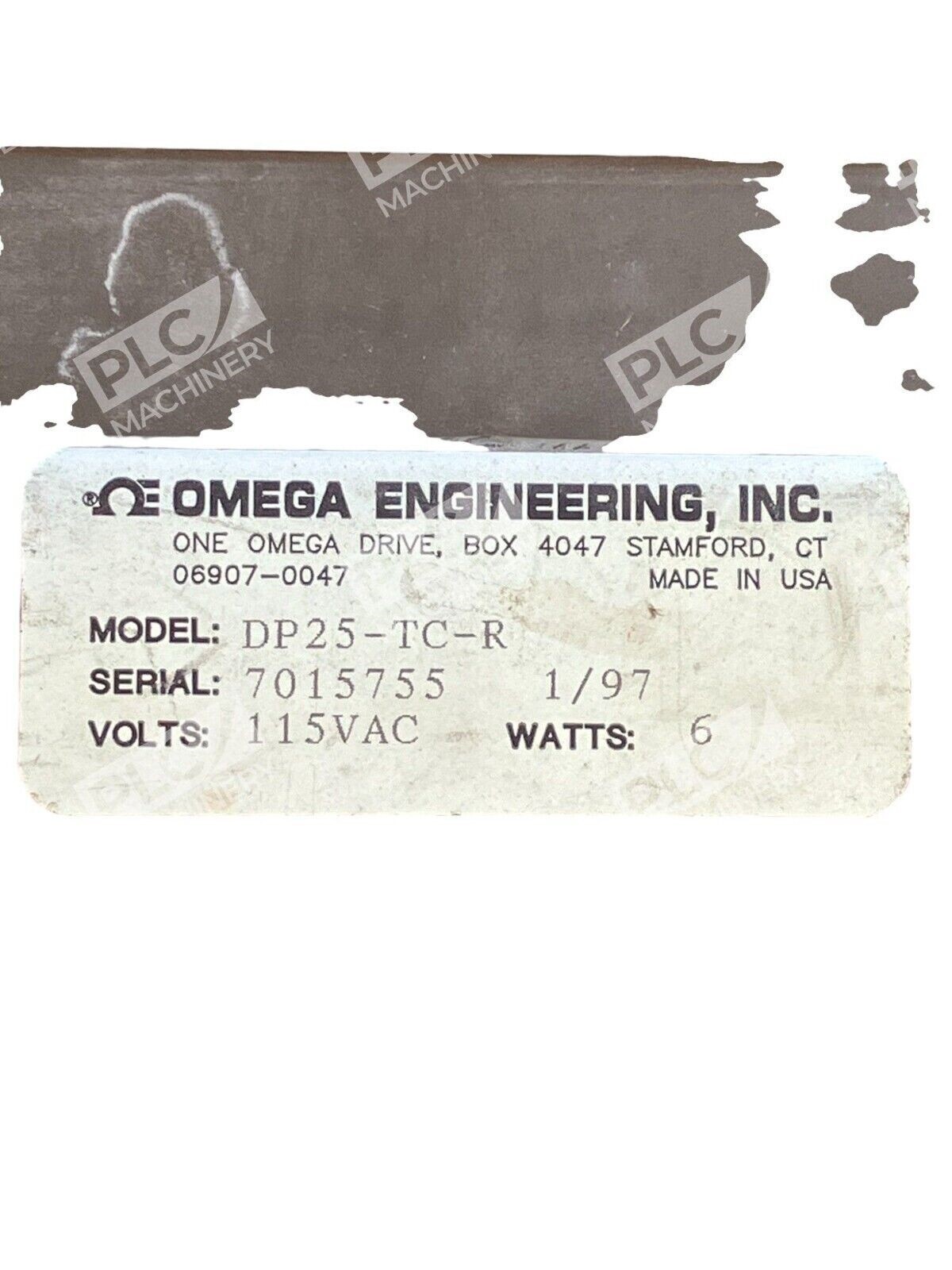 Omega Engineering 115VAC 6W Thermocouple Monitor DP25-TC-R - Image 3