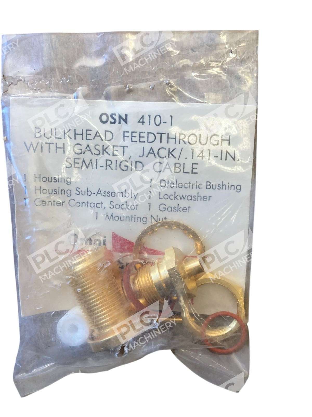 Omni Spectra OSN 410-1 Bulkhead Feedthrough Jack .141 Semi-Rigid RF