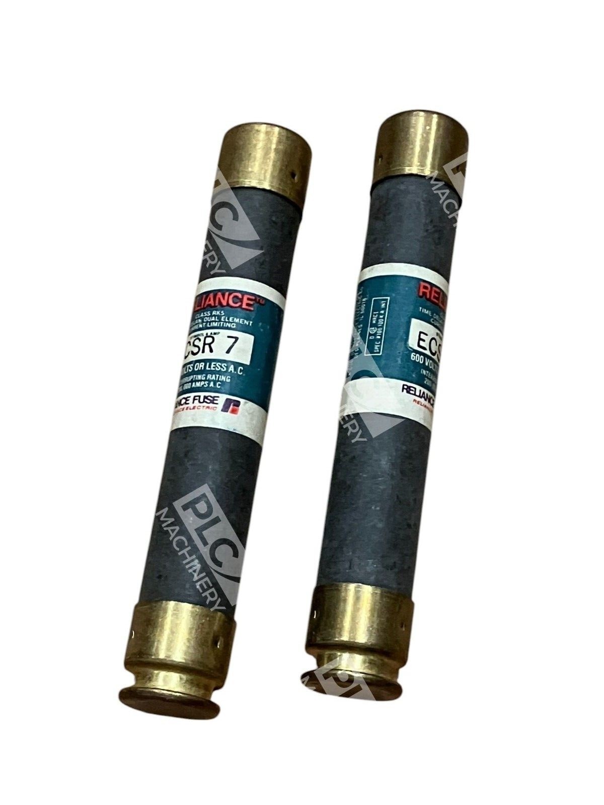 Reliance Fuse 7A 600V ECSR7 (lot of 2)