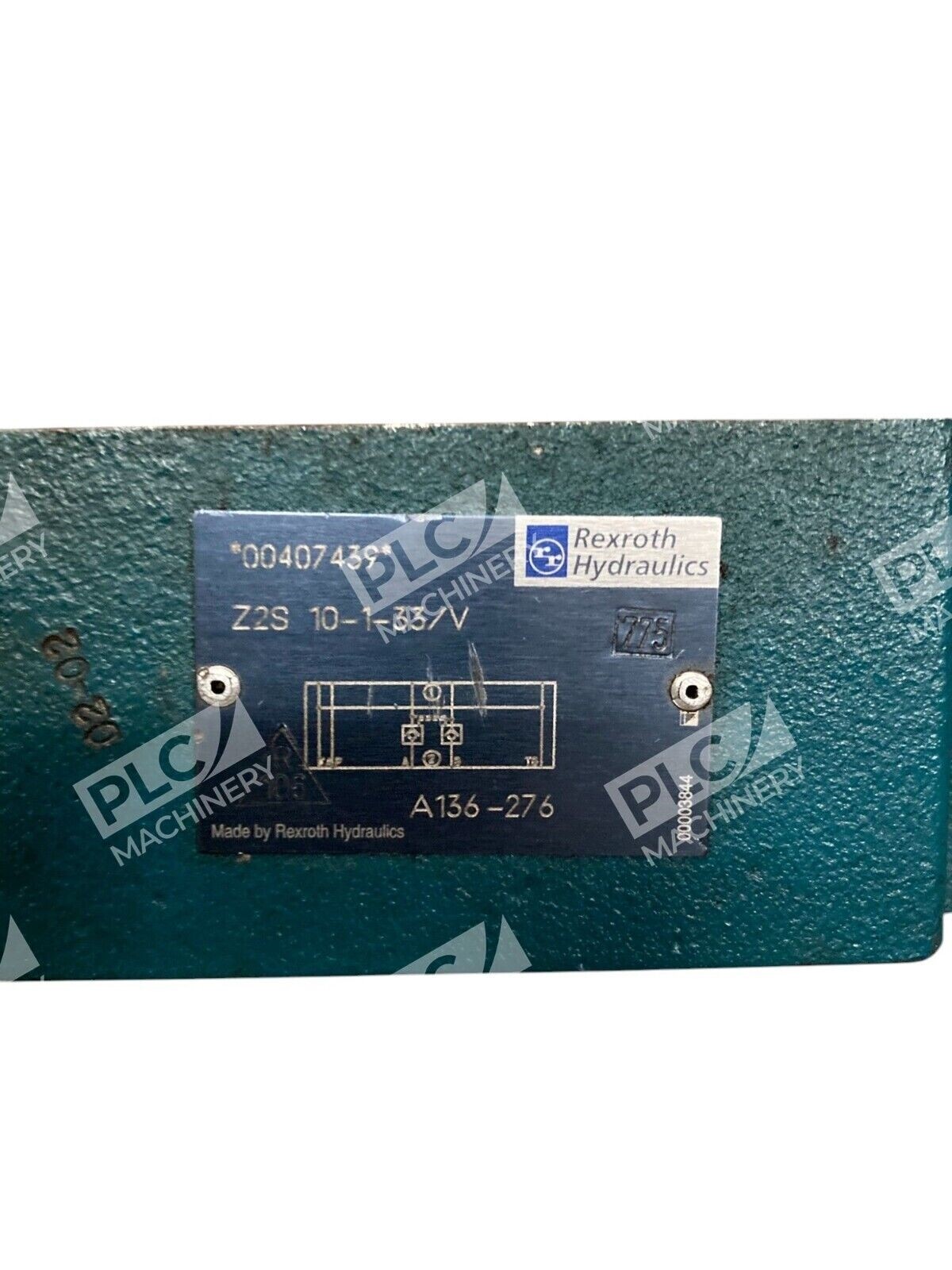 Rexroth Hydraulics A136-276 00407439 Pilot Check Valve Z2S 10-1-33/V