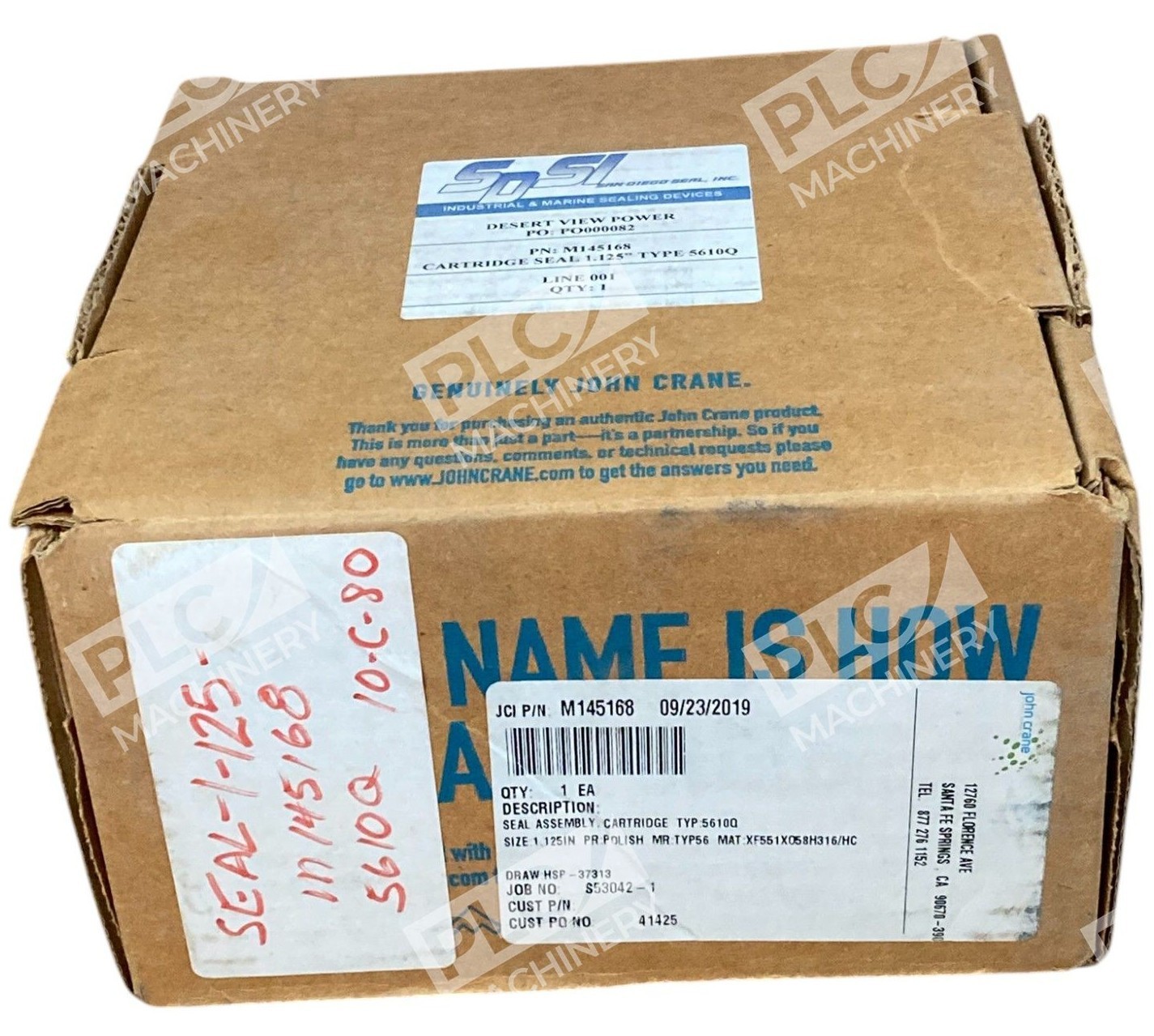 SDSI John Crane Cartridge Seal 1.125" Type 5610Q Cartridge Seal M145168