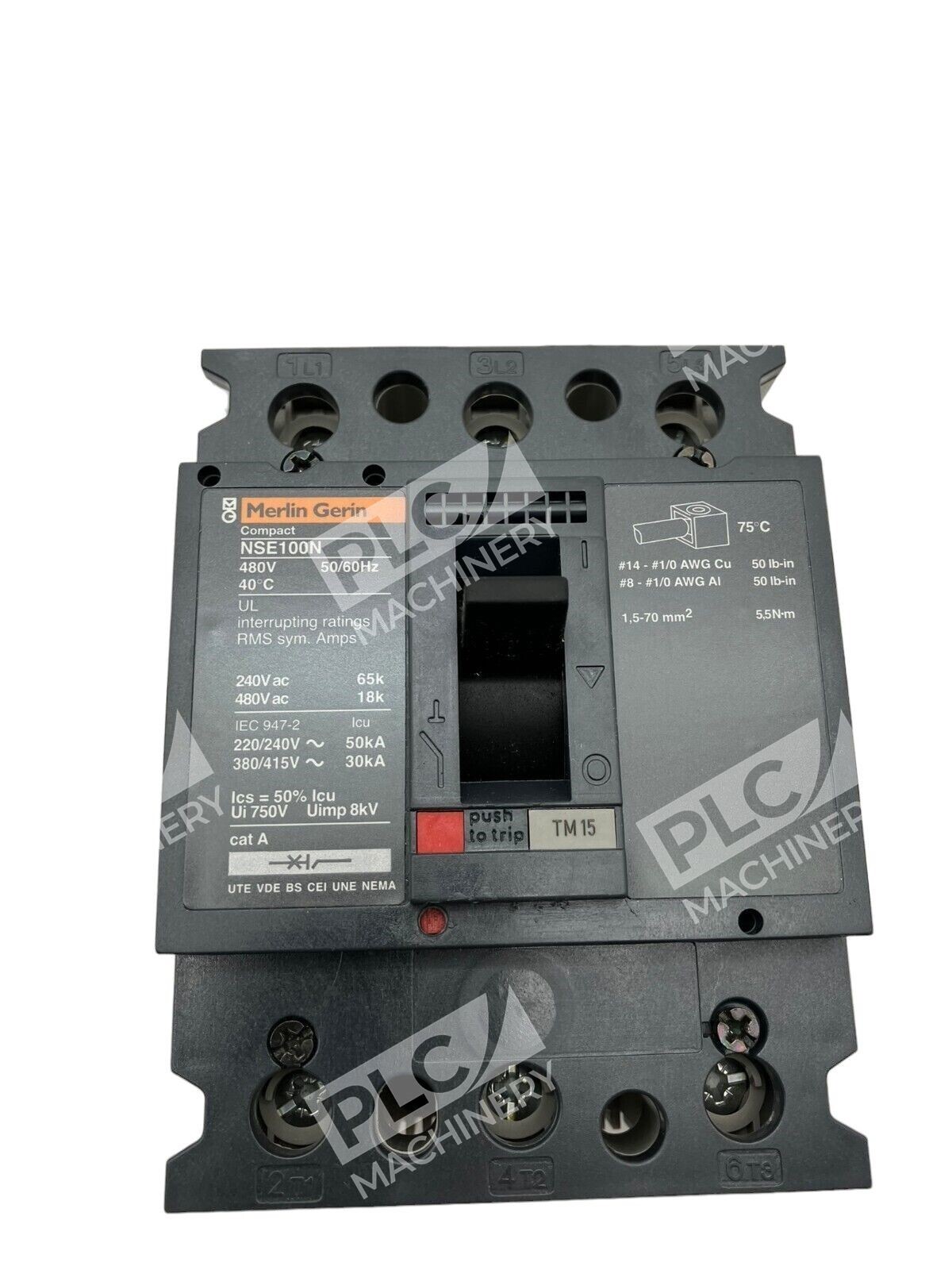 Schneider Electric Merlin Gerin NSE100N Circuit Breaker NENL34015 - Image 3