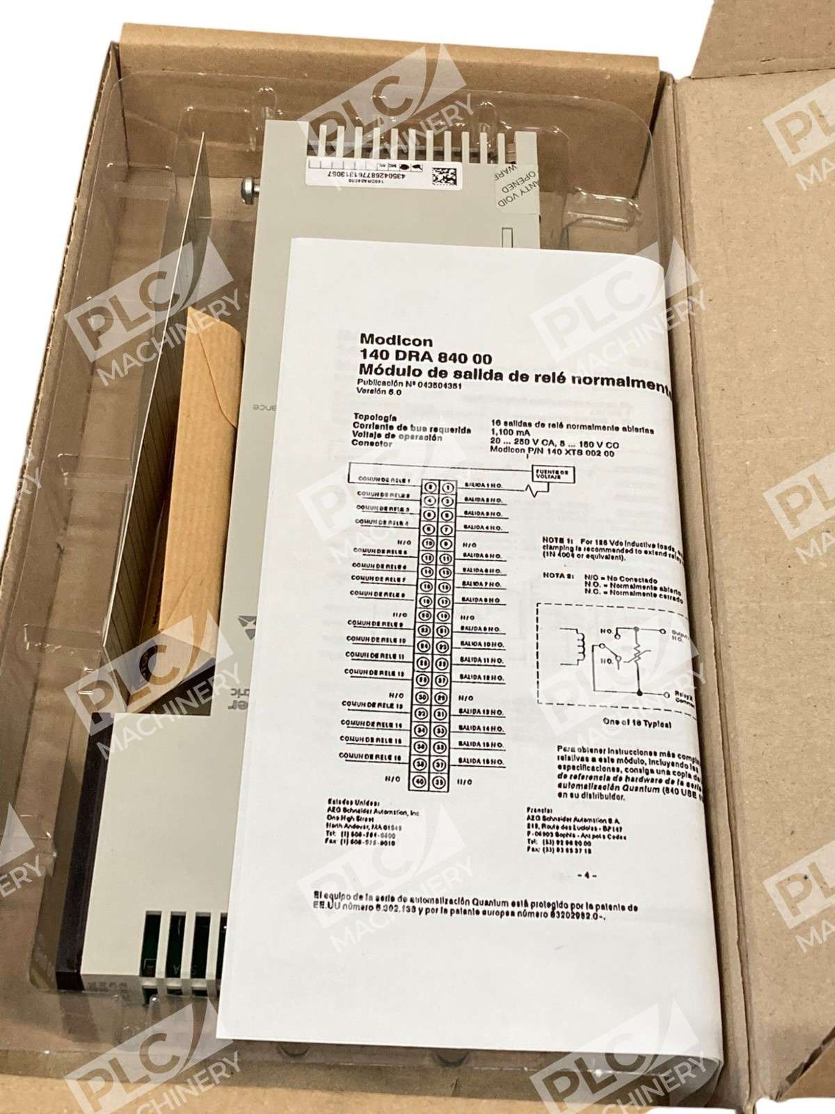 Schneider Electric TSX Quantum Relay Out 16X1 NO Module 140DRA84000 - Image 5
