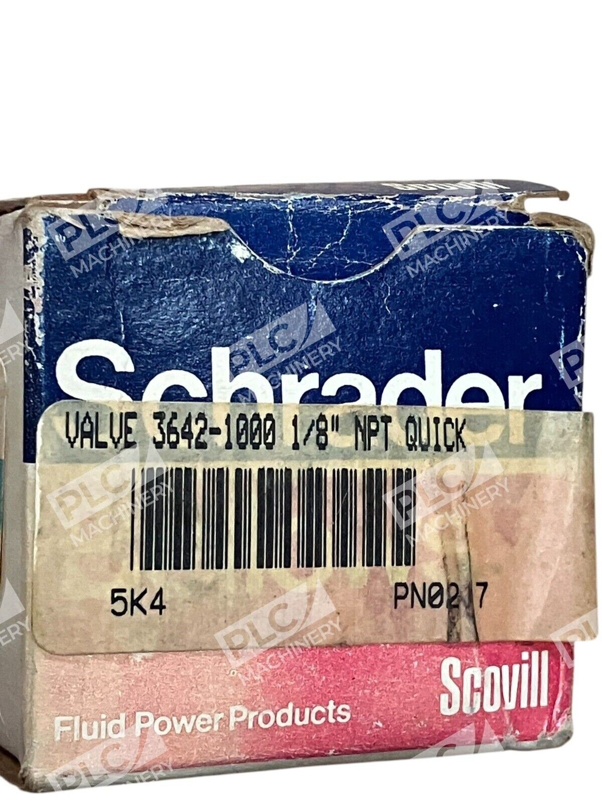 Schrader 1/8" NPT Quick Valve Fluid Power Products Scovill 3642-1000
