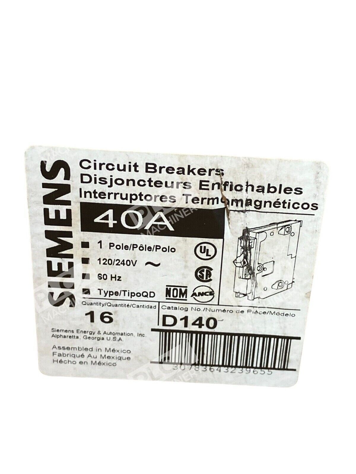 Siemens D140 40A 1 Pole 120/240V 60Hz (Box of 16) - Image 4