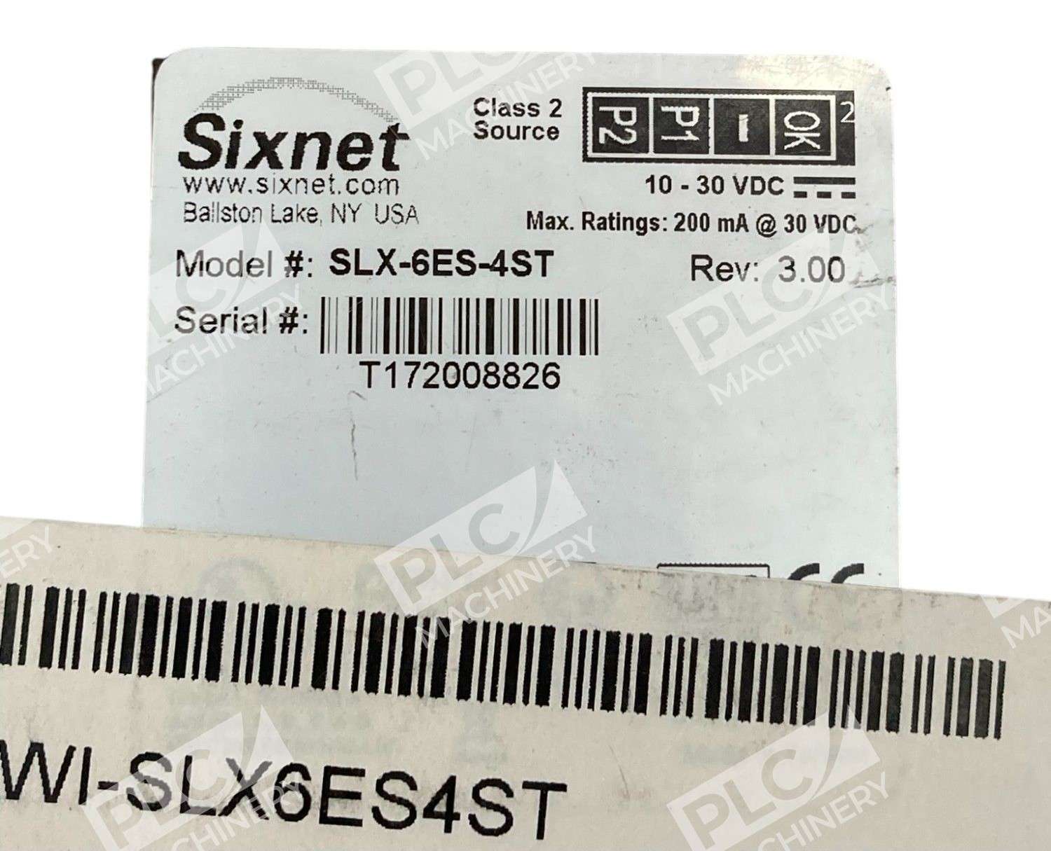 Sixnet 200mA At 30VDC 6-Port Industrial Ethernet Unmanaged Switch SLX-6ES-4ST - Image 3