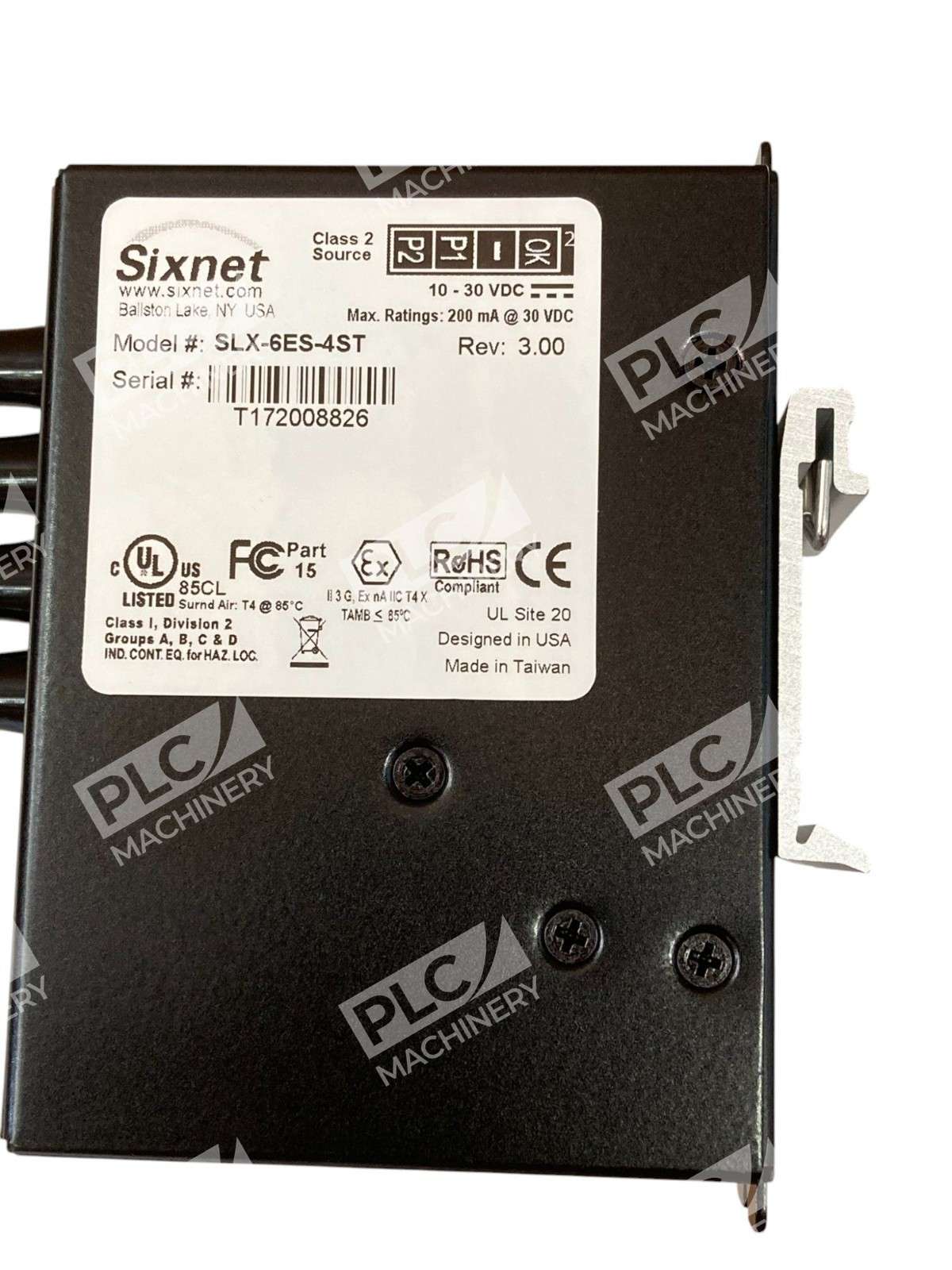 Sixnet 200mA At 30VDC 6-Port Industrial Ethernet Unmanaged Switch SLX-6ES-4ST - Image 8