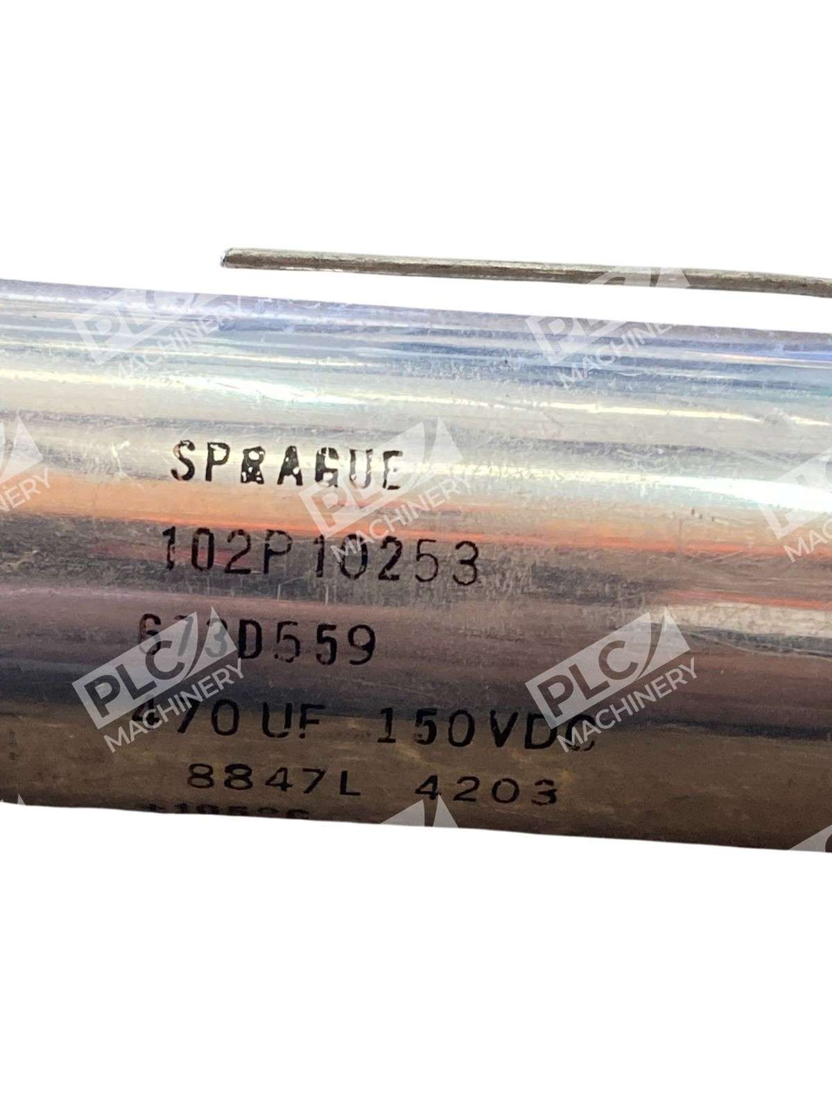 Sprague 673D559 Axial Aluminum Electrolytic Capacitor 470µF 150VDC 105°C - Image 5