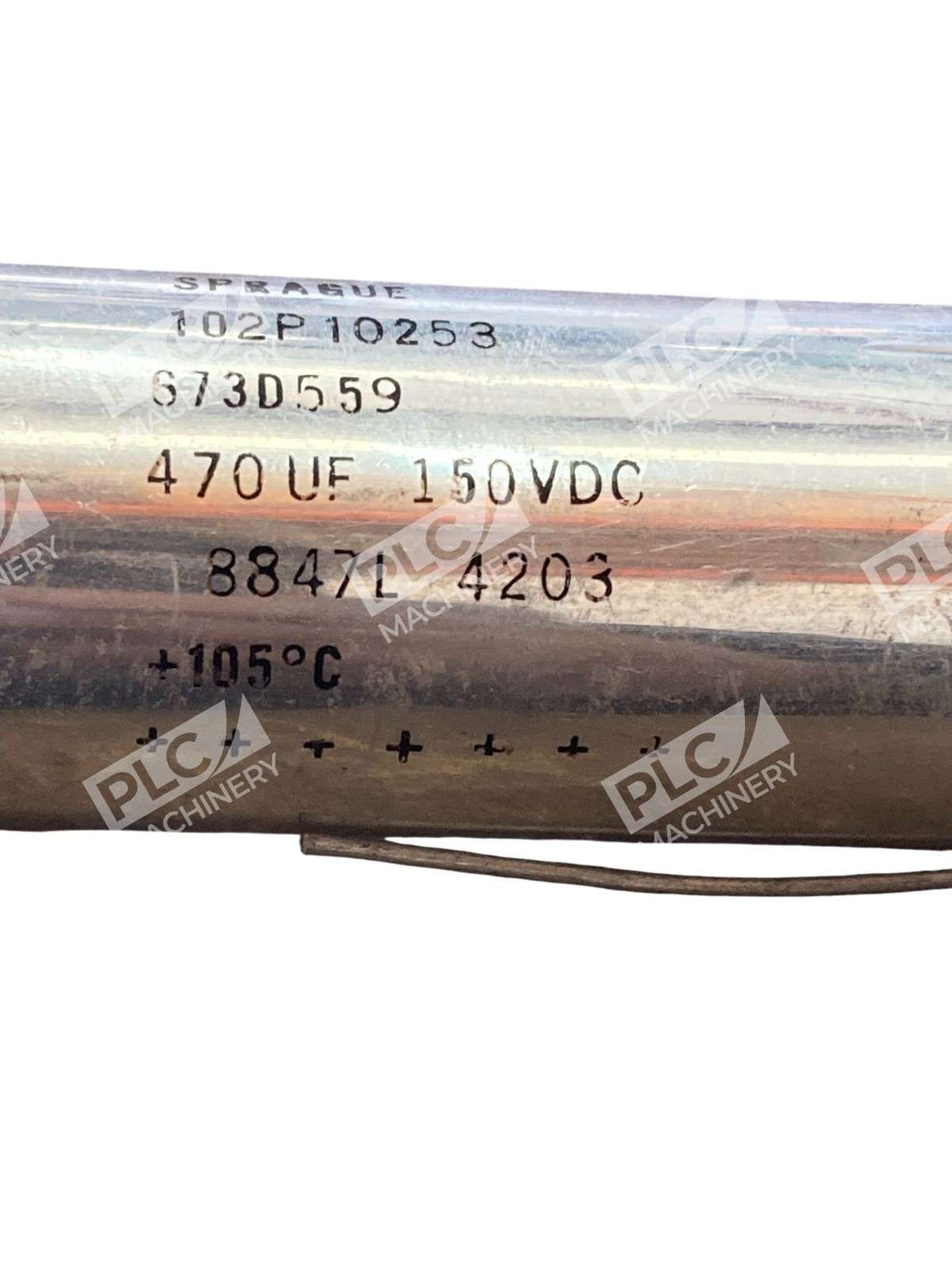 Sprague 673D559 Axial Aluminum Electrolytic Capacitor 470µF 150VDC 105°C - Image 7